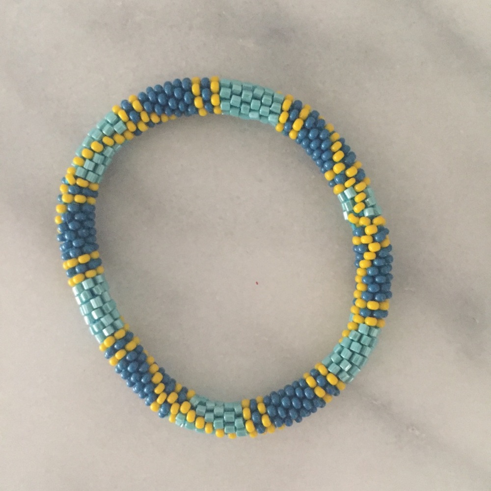 Beaded roll bracelet
